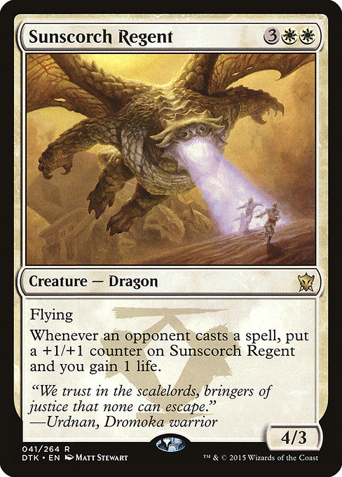 Magic the Gathering Card - Sunscorch Regent - MTG Circle