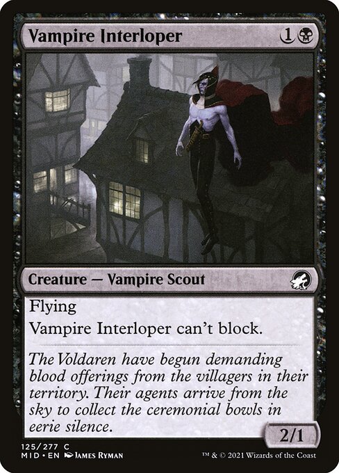 Magic the Gathering Card - Vampire Interloper - MTG Circle