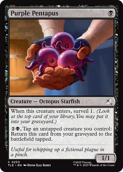 Magic the Gathering Card - Purple Pentapus - MTG Circle