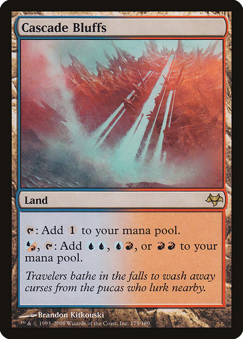 Magic the Gathering Card - Cascade Bluffs - MTG Circle