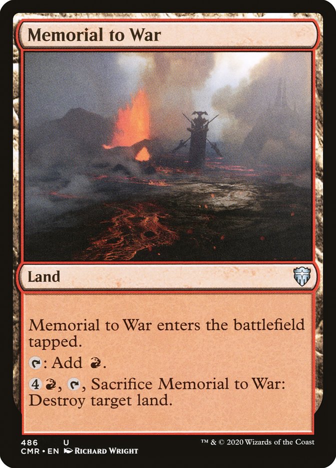 Magic the Gathering Card - Memorial to War - MTG Circle