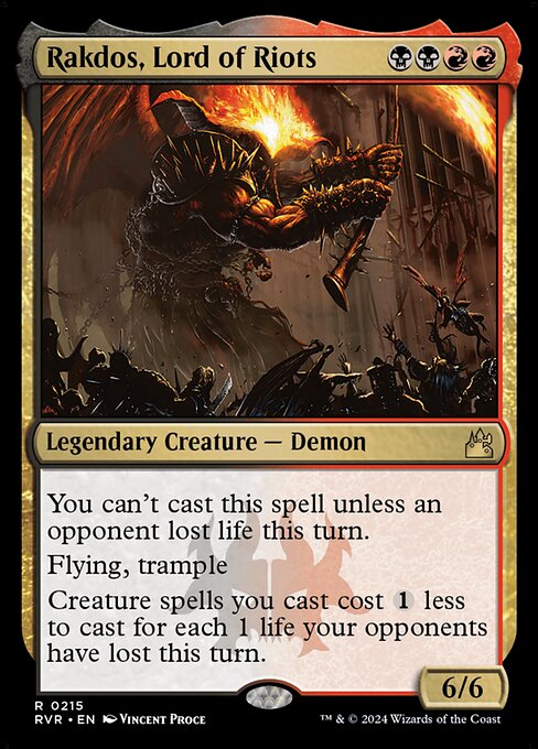 Magic the Gathering Card - Rakdos, Lord of Riots - MTG Circle