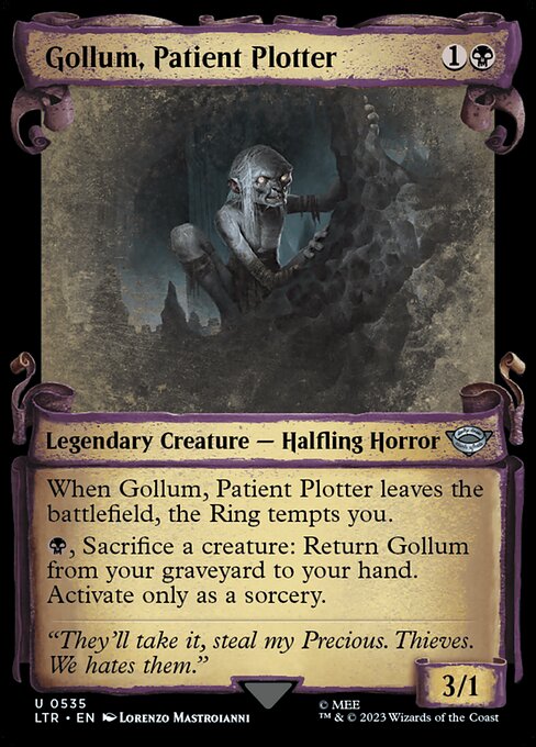 Magic the Gathering Card - Gollum, Patient Plotter - MTG Circle