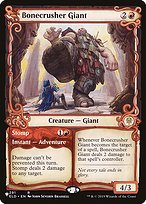 Magic the Gathering Card - Bonecrusher Giant // Stomp - MTG Circle