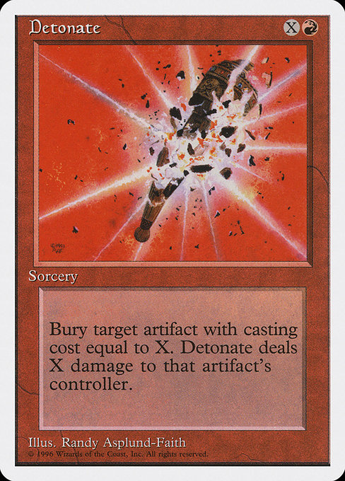 Magic the Gathering Card - Detonate - MTG Circle