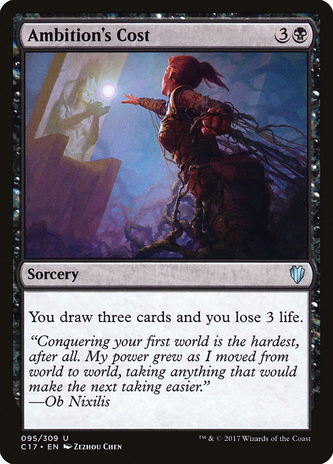 Magic the Gathering Card - Ambition's Cost - MTG Circle