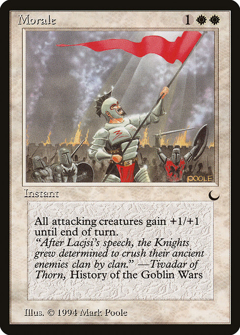 Magic the Gathering Card - Morale - MTG Circle