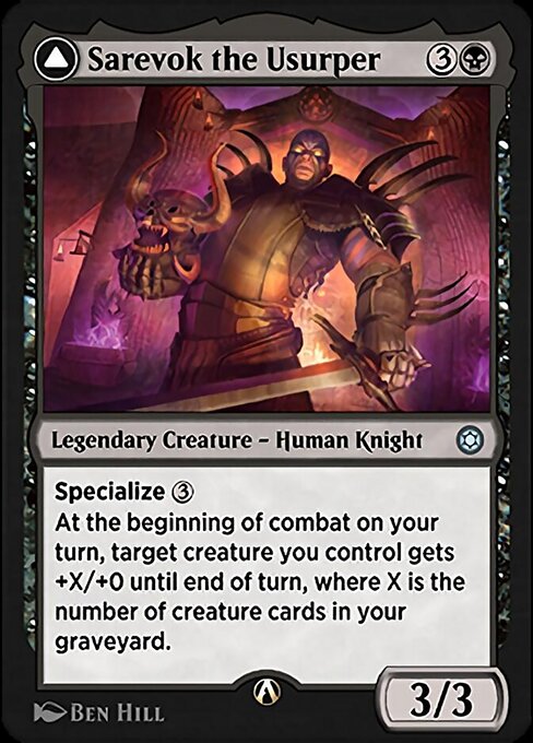 Magic the Gathering Card - Sarevok the Usurper - MTG Circle