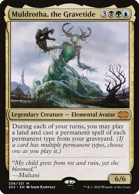Magic the Gathering Card - Muldrotha, the Gravetide - MTG Circle