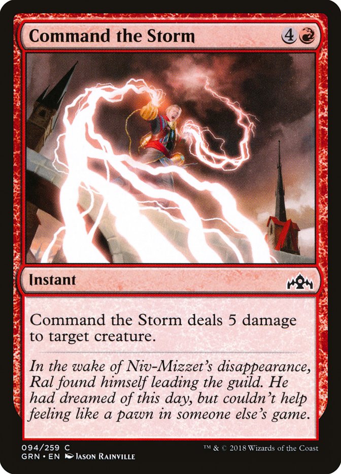 Magic the Gathering Card - Command the Storm - MTG Circle