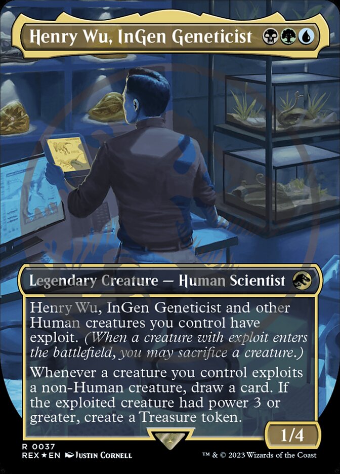 Magic the Gathering Card - Henry Wu, InGen Geneticist - MTG Circle