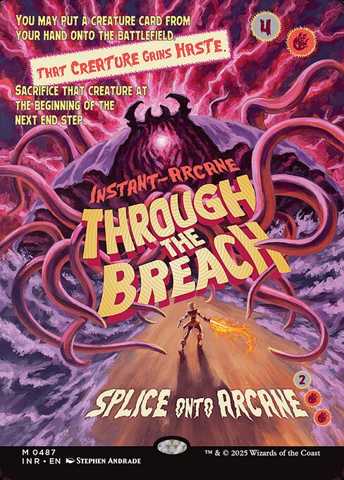 Magic the Gathering Card - Through the Breach - MTG Circle
