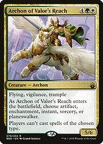 Magic the Gathering Card - Archon of Valor's Reach - MTG Circle