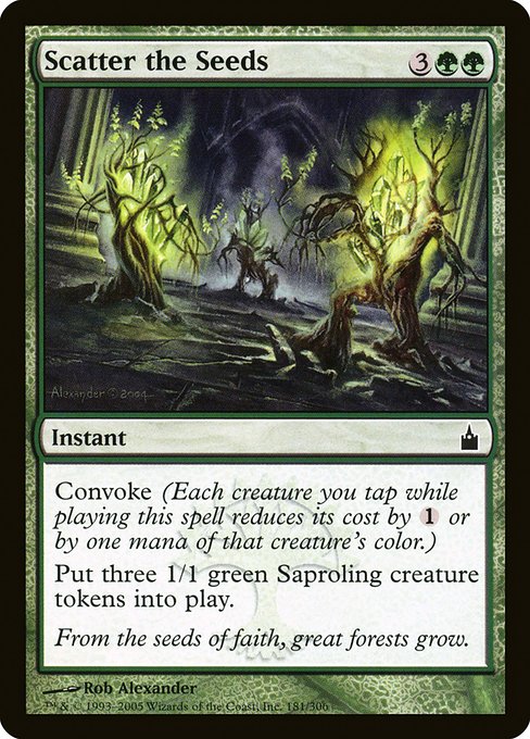 Magic the Gathering Card - Scatter the Seeds - MTG Circle