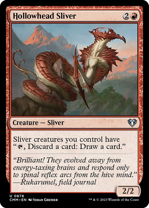 Magic the Gathering Card - Hollowhead Sliver - MTG Circle