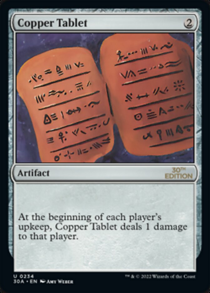 Magic the Gathering Card - Copper Tablet - MTG Circle