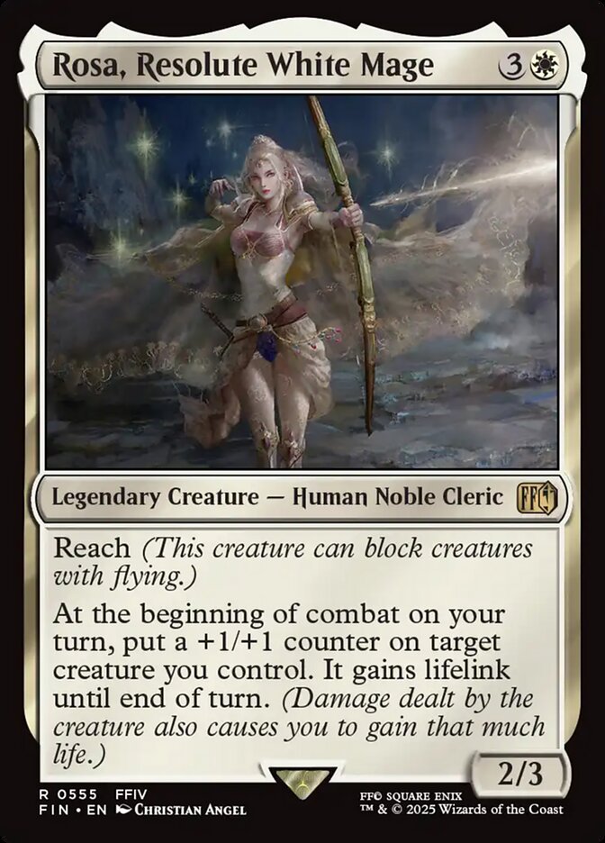 Magic the Gathering Card - Rosa, Resolute White Mage - MTG Circle