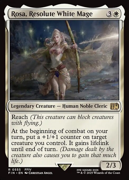 Magic the Gathering Card - Rosa, Resolute White Mage - MTG Circle