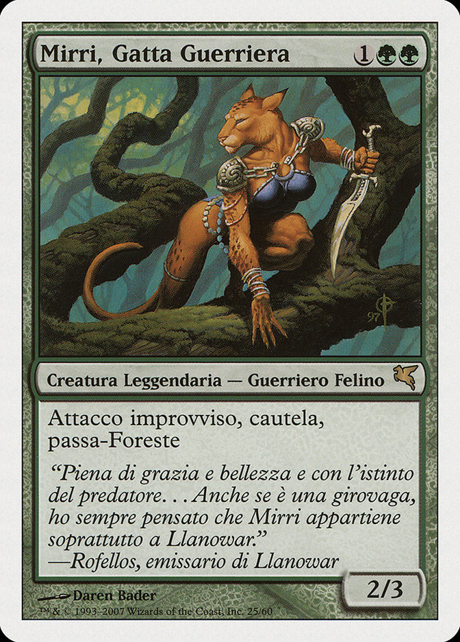 Magic the Gathering Card - Mirri, Cat Warrior - MTG Circle
