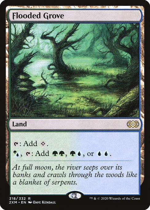 Magic the Gathering Card - Flooded Grove - MTG Circle