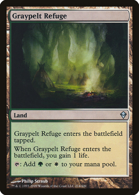 Magic the Gathering Card - Graypelt Refuge - MTG Circle