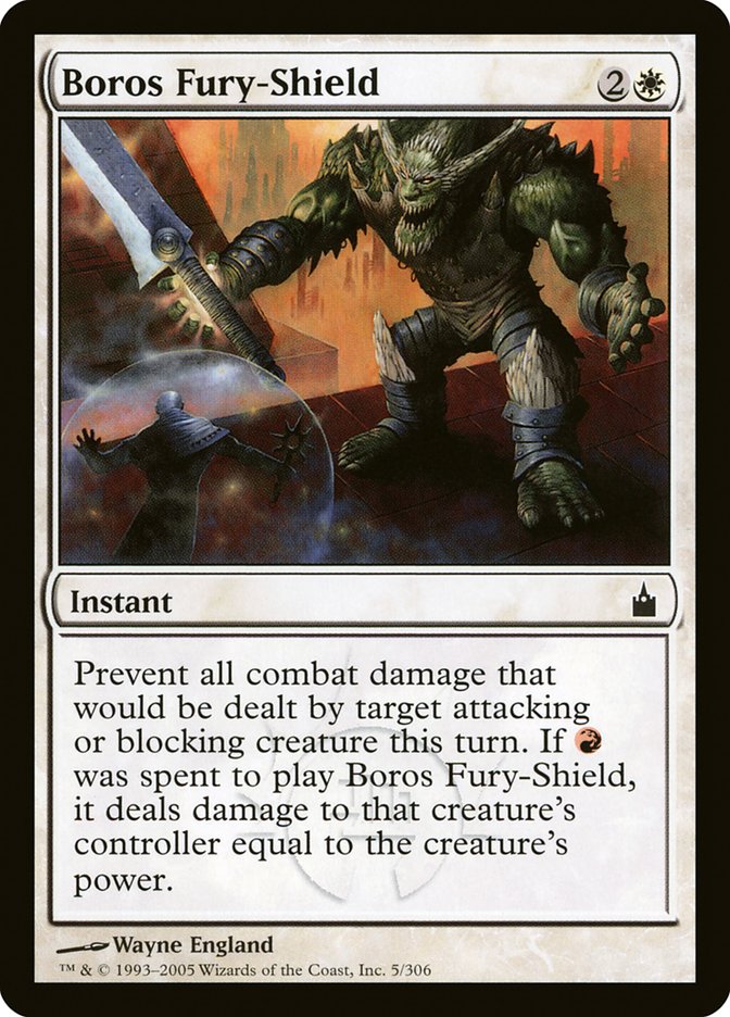 Magic the Gathering Card - Boros Fury-Shield - MTG Circle