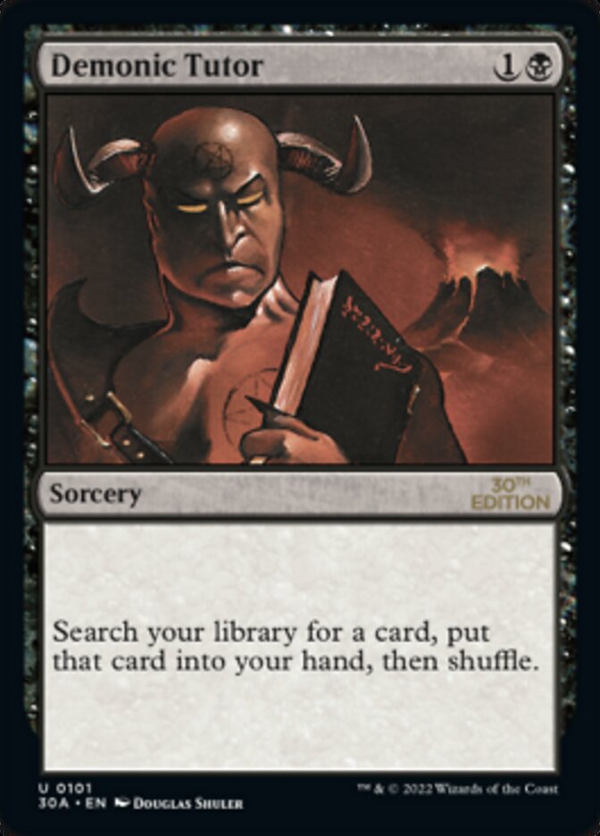 Magic the Gathering Card - Demonic Tutor - MTG Circle