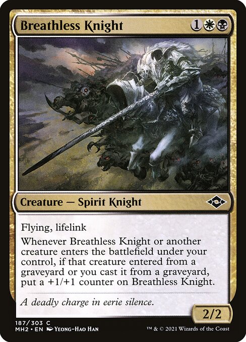 Magic the Gathering Card - Breathless Knight - MTG Circle