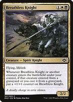 Magic the Gathering Card - Breathless Knight - MTG Circle