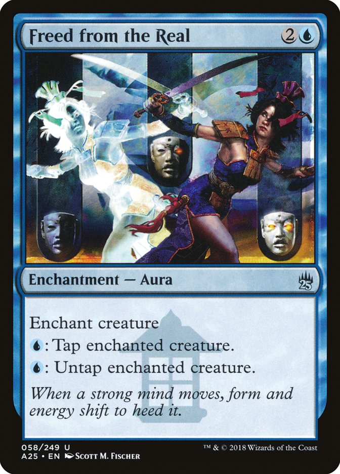 Magic the Gathering Card - Freed from the Real - MTG Circle
