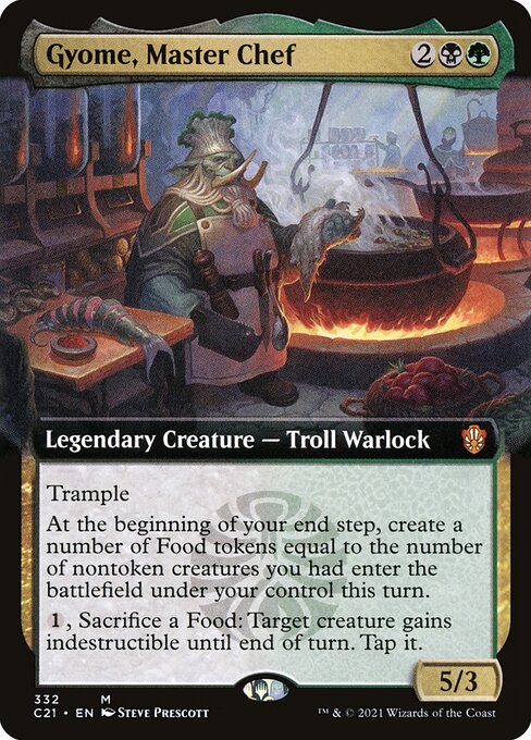 Magic the Gathering Card - Gyome, Master Chef - MTG Circle