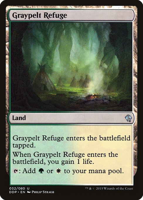 Magic the Gathering Card - Graypelt Refuge - MTG Circle
