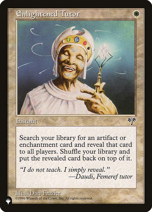 Magic the Gathering Card - Enlightened Tutor - MTG Circle