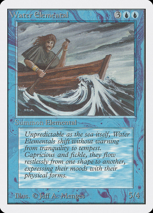 Magic the Gathering Card - Water Elemental - MTG Circle