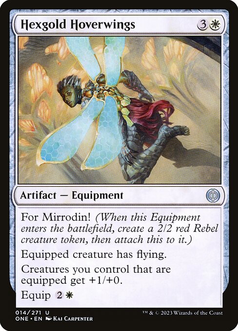 Magic the Gathering Card - Hexgold Hoverwings - MTG Circle