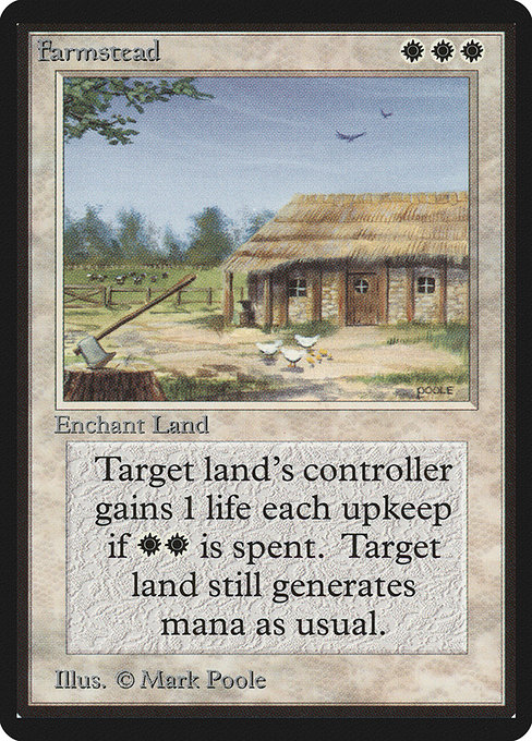 Magic the Gathering Card - Farmstead - MTG Circle