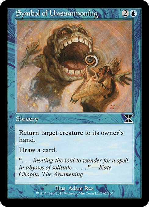 Magic the Gathering Card - Symbol of Unsummoning - MTG Circle