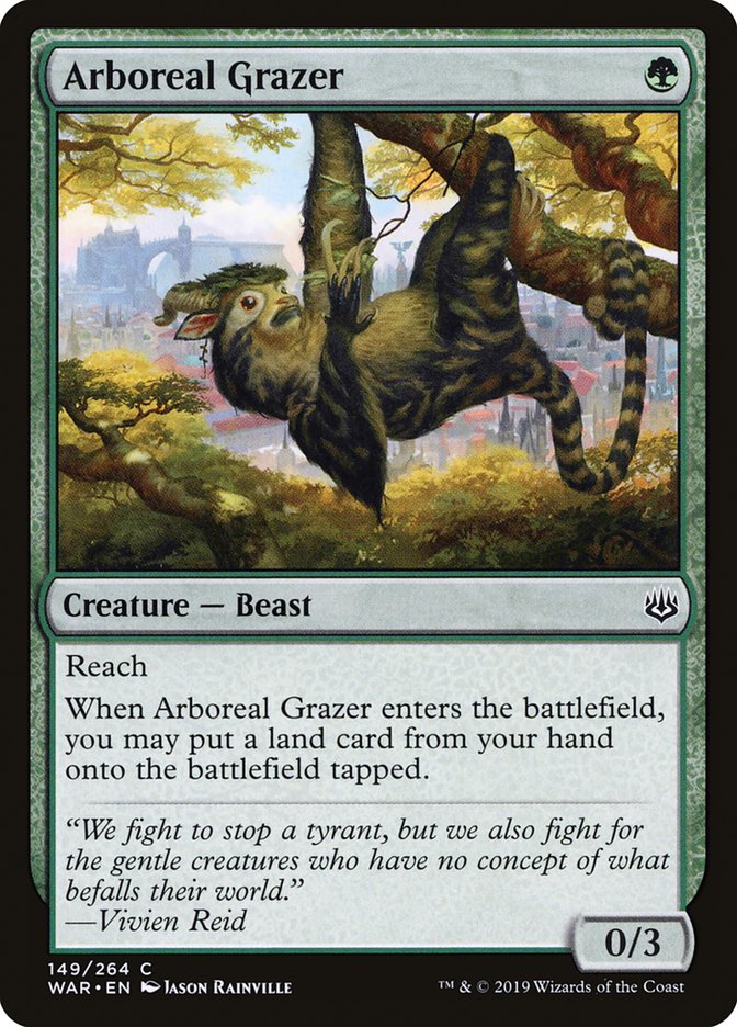 Magic the Gathering Card - Arboreal Grazer - MTG Circle