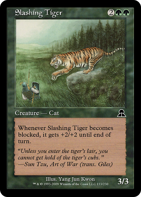 Magic the Gathering Card - Slashing Tiger - MTG Circle