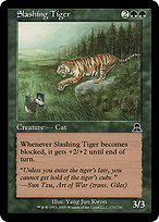 Magic the Gathering Card - Slashing Tiger - MTG Circle