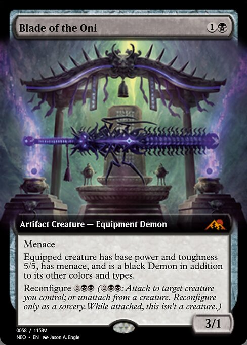 Magic the Gathering Card - Blade of the Oni - MTG Circle