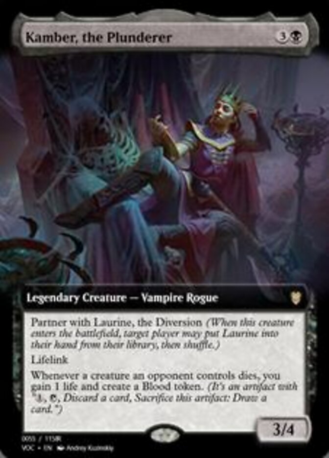 Magic the Gathering Card - Kamber, the Plunderer - MTG Circle
