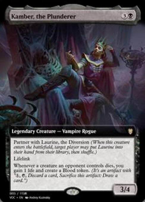 Magic the Gathering Card - Kamber, the Plunderer - MTG Circle