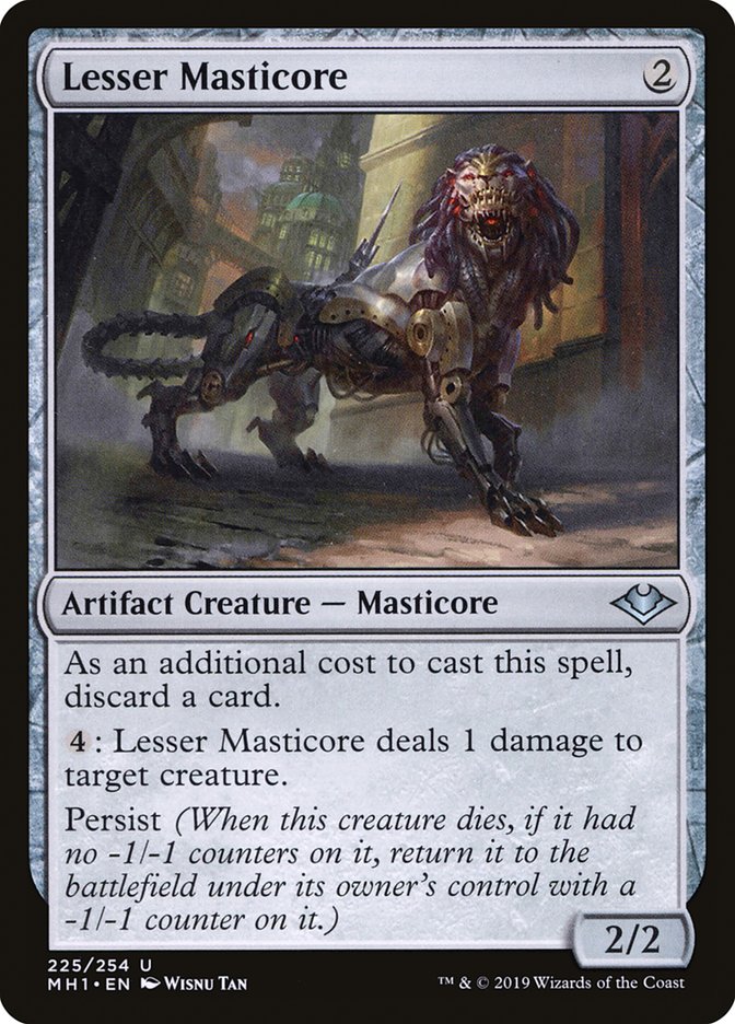Magic the Gathering Card - Lesser Masticore - MTG Circle