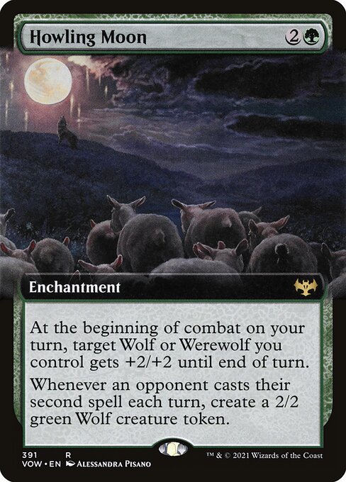 Magic the Gathering Card - Howling Moon - MTG Circle