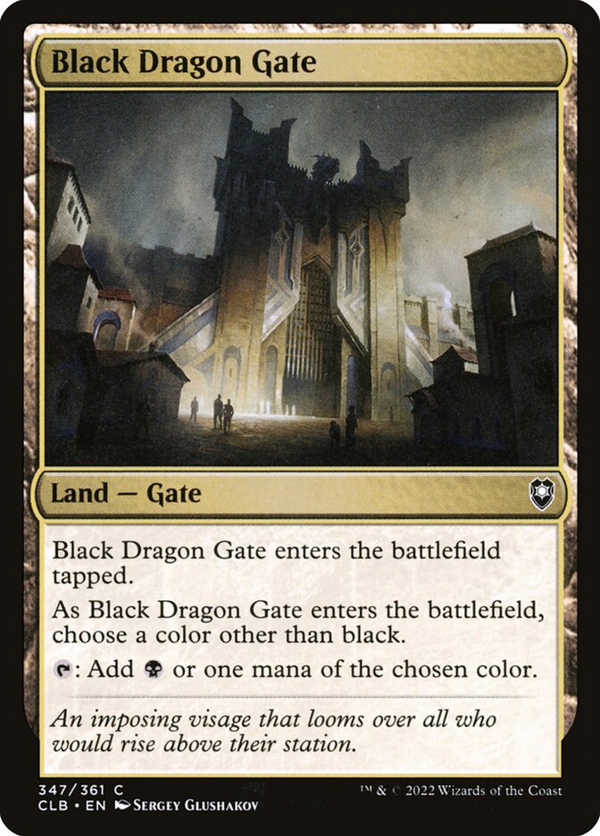 Magic the Gathering Card - Black Dragon Gate - MTG Circle