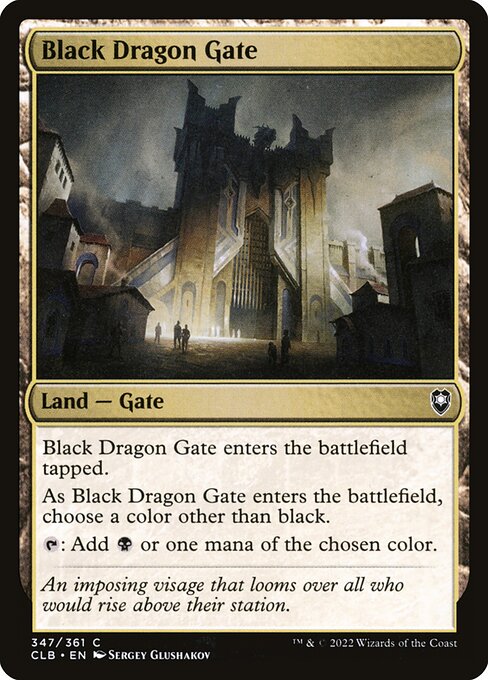 Magic the Gathering Card - Black Dragon Gate - MTG Circle