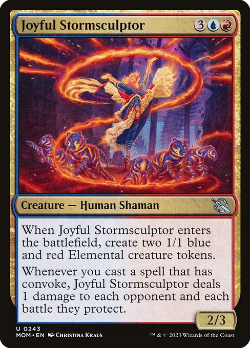 Magic the Gathering Card - Joyful Stormsculptor - MTG Circle