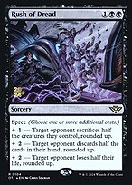 Magic the Gathering Card - Rush of Dread - MTG Circle