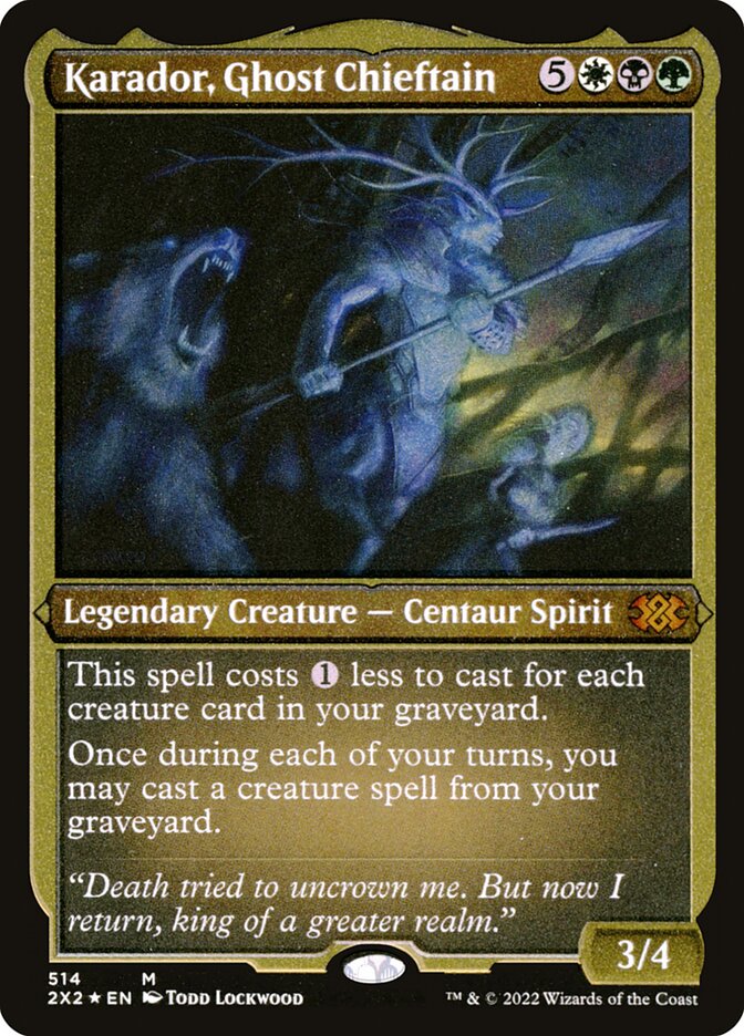 Magic the Gathering Card - Karador, Ghost Chieftain - MTG Circle